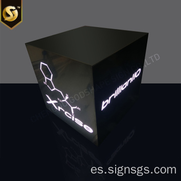 Caja de luz de metal personalizada súper fina publicitaria